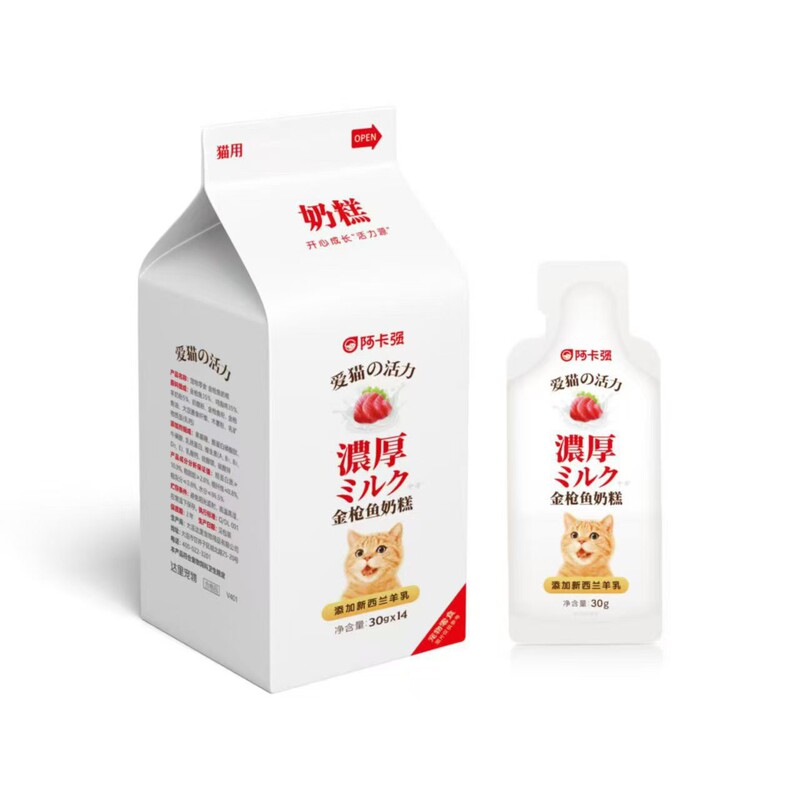 Akajiang Cat Snacks, Wet Food, Kitten Milk Cake, Hydrating and Nutritious Cat, Prevents Hair Balls and Protects the Gastrointestinal Tract Akajiang Cat Snacks, Wet Food, Kitten Milk Cake, Hydrating and Nutritious Cat, Prevents Hair Balls and Protects the Gastrointestinal Tract