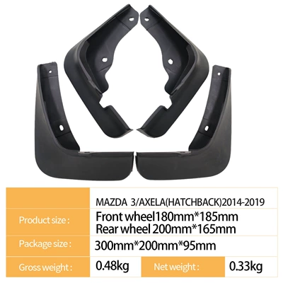 Mudguard 3 Axela Hatchback 14-19