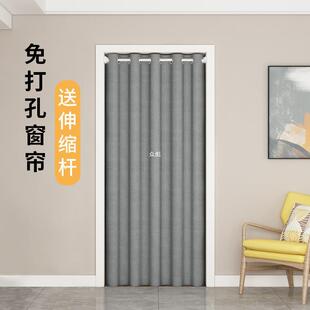 免打孔家用门帘卧室遮光保暖厨房卫生间空调挡风隔断帘试衣间挡zb-阿里巴巴