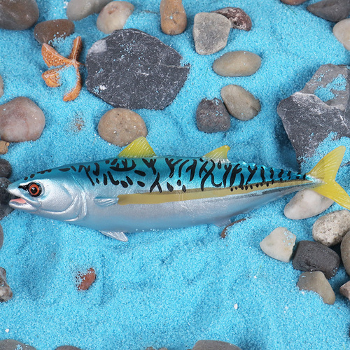 Simulated science and education marine animal model solid bluefin tuna tuna children's cognitive toys plastic ornaments