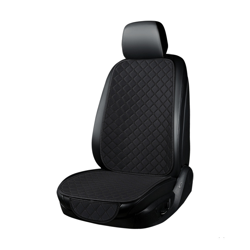Cojín de asiento de automóvil lino cojín de asiento de automóvil lino cubierta de asiento de automóvil tres piezas cojín de asiento cojín de automóvil exportación ventas calientes
