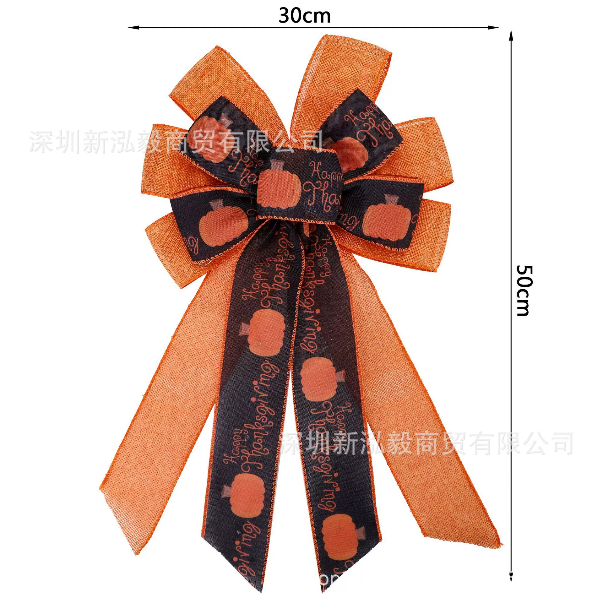 Hongyi Лента Плед День Благодарения Венок Лук Необычные Венок Дерево Верхнее Украшение Украшения