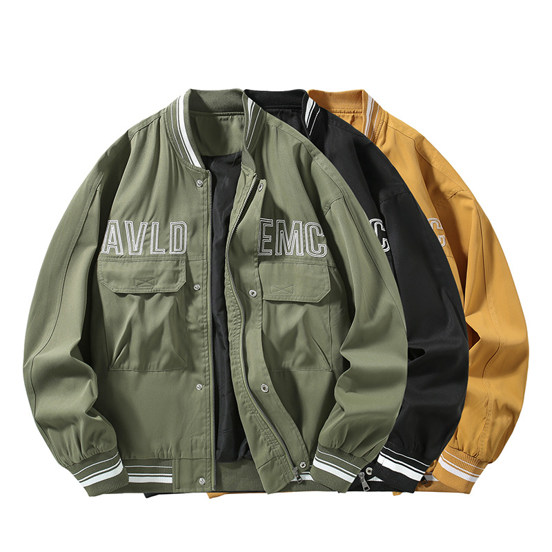 Amerikanischen pilot baseball männer herbst lose ins marke plus größe lässige arbeitskleidung jacke trendy_voghion.com