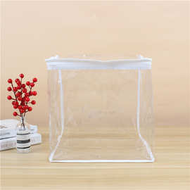 加厚透明eva立体拉环内衣拉链袋 洗漱塑料封口袋化妆品首饰收纳袋