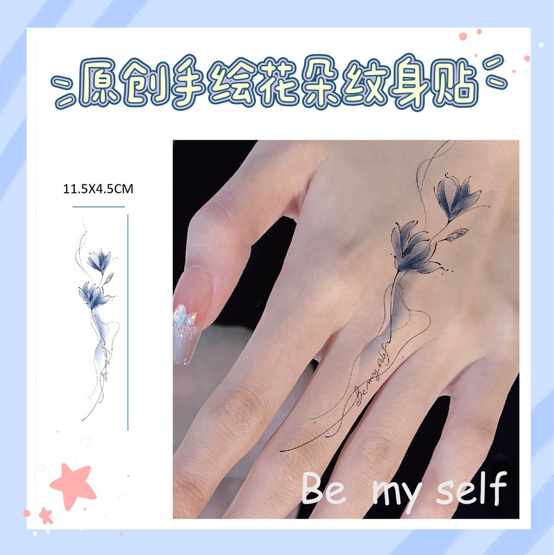 Colorful Arm Flower Tattoo Sexy Spice Girl Leg High Face Value Girl Washable Hot Sweet Cool Waterproof Sticker Colorful Arm Flower Tattoo Sexy Spice Girl Leg High Face Value Girl Washable Hot Sweet Cool Waterproof Sticker