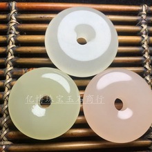 天然阿富汗平安扣吊坠情侣款怀旧复古玉扣平安扣挂件饰品配件批发