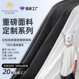定制纯棉单面精梳棉吸汗汗布春夏针织棉布料平纹中高端T恤面料
