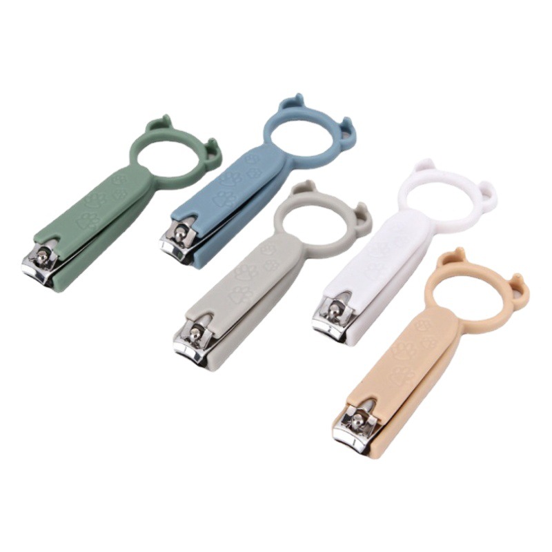Creative cartoon multifunctional nail clippers small fresh plastic nail knife small gift can be printed logo factory direct sales