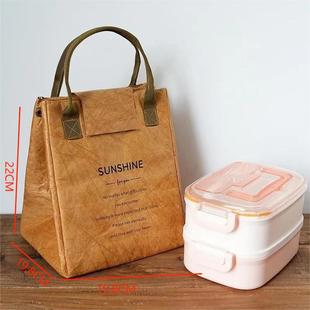 Cross-border Explosions Spot Bag DuPont Paper Lunch Bag Student Lunch Box Bag Commuter Insulation Lunch Bag Portable Lunch Box Bag