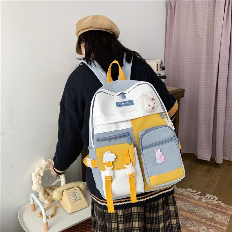 Insかばん女子韓国版学生ランドセル流行日系かわいいバックパック女子中学校小学生キャンパスかばん|undefined