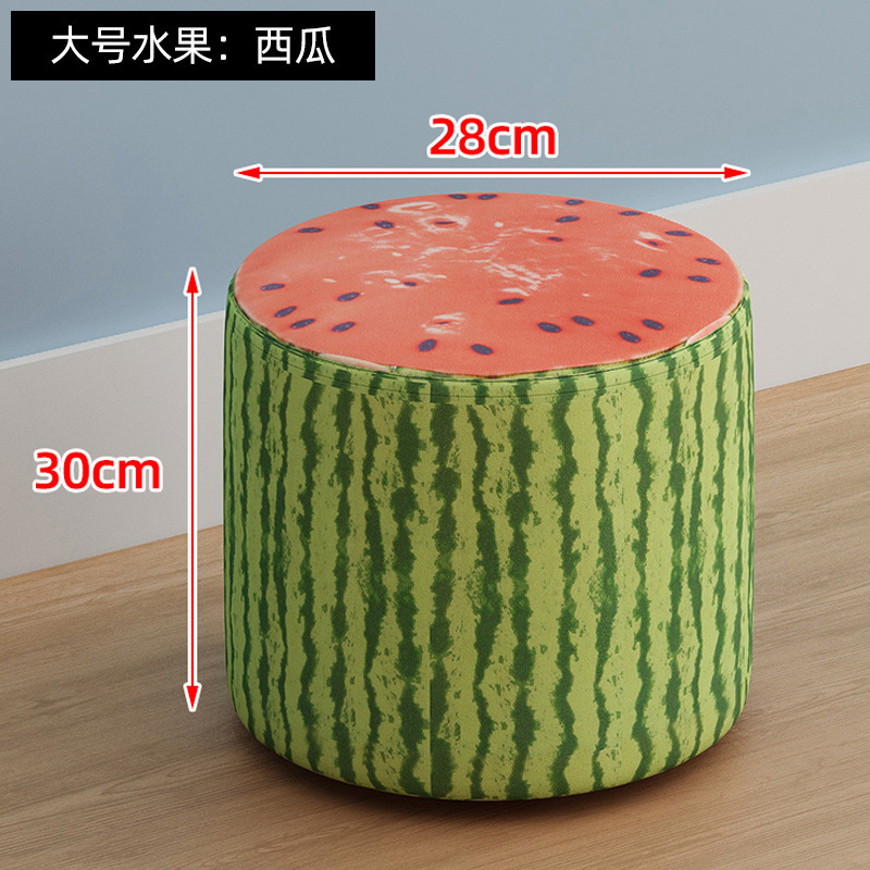 果物の腰掛けのファッション的な布芸の小さい腰掛けのアイデアの家庭用の靴の腰掛けを交換します。|undefined