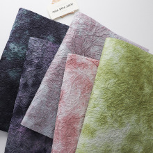 卓纤花材多彩石纹纸包花纸花束彩色皱纹肌理花艺材料鲜花包装纸