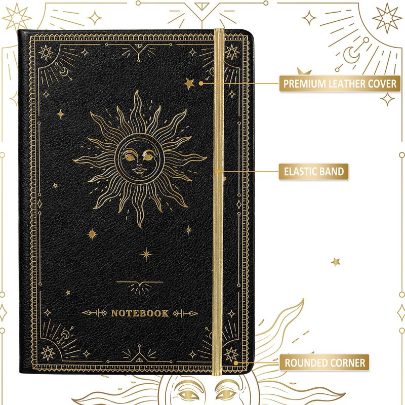 A5笔记本跨境手账本子笔记本HardcoverPU LeatherPlannerNotebook|undefined