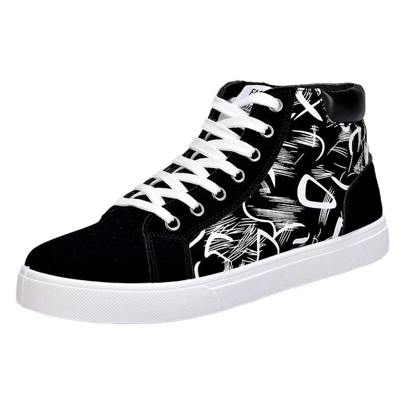 Zapatos de moda de otoño e invierno Zapatos de tablero casual de los hombres Zapatos de tablero de moda coreana Zapatos de tela de alta calidad Zapatos de los hombres del todo-fósforo para los estudiantes