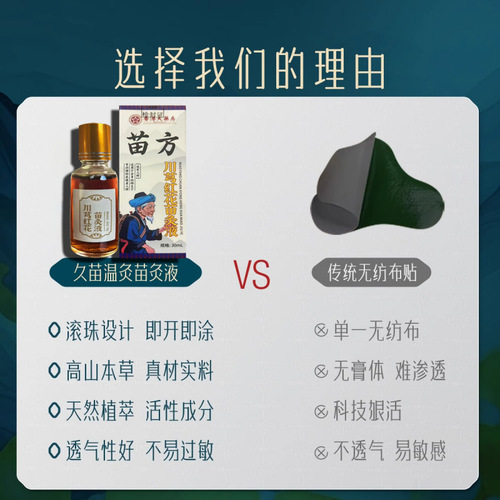 Sichuan aconite and carthamus seedling moxa liquid shoulder, neck, waist, full-body massage liquid for home use, ball applicator, topical application, warm moxa relief, mugwort moxa essential oil