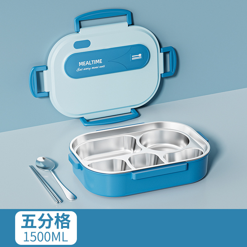 Caja de almuerzo de aislamiento térmico 316 de acero inoxidable para trabajadores de oficina estudiantes pueden cocinar platos de microondas para arroz divididos en cajas de almuerzo
