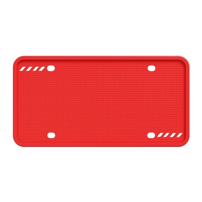 License plate holder/license plate holder License Plate Frame American Standard Car - silicone-license-plate-cover-red-leaflet