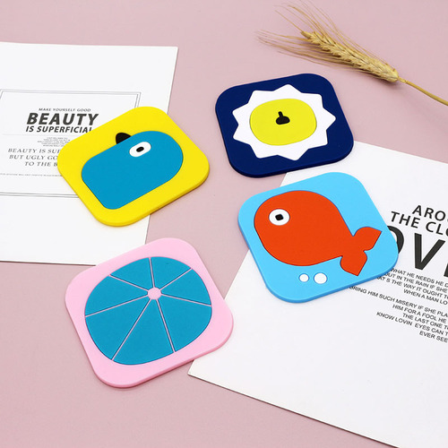 Cartoon coasters insulation mats cartoon creative placemats Nordic style tea coasters mug coasters glass coasters direct sales