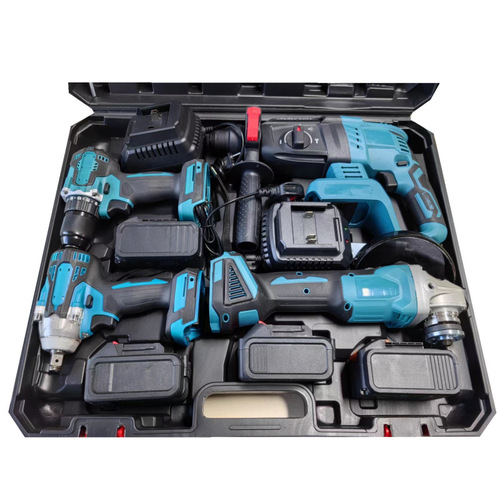Electric tool set 4-piece set, lithium battery tool set, electric screwdriver combo set