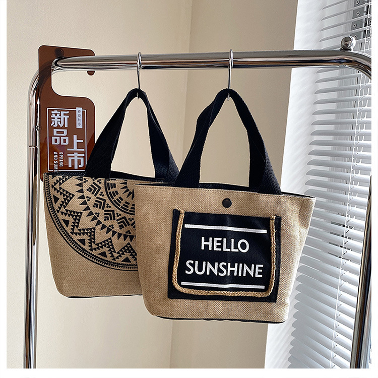 Women's Small Canvas Printing Letter Tassel Streetwear Magnetic Buckle Handbag display picture 10