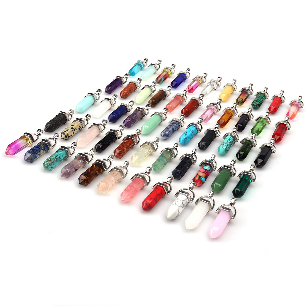 12g Weight Pendant, Rope Jewelry Making Type 8*32mm Jewelry Making Size DIY Jewelry Accessories Classification 1 Piece Quantity Crystal Material Hexagon prism Pattern Simple Style Style 1 Piece 8*32mm Crystal Hexagon Prism Pendant Rope 无
