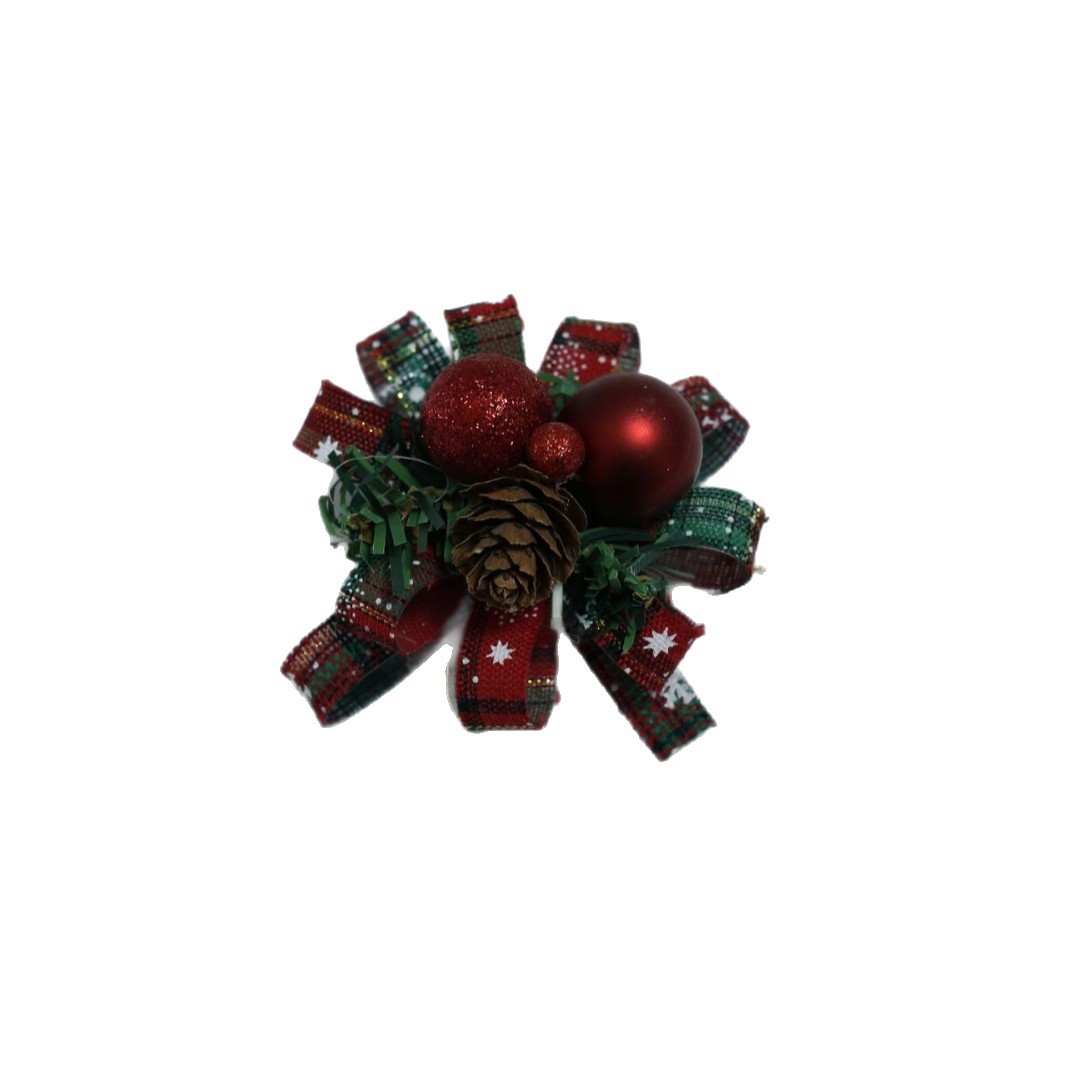 Simulación de frutas de Navidad arco de fruta roja fruta de Navidad árbol de Navidad pinos colgante atmósfera suministros de decoración