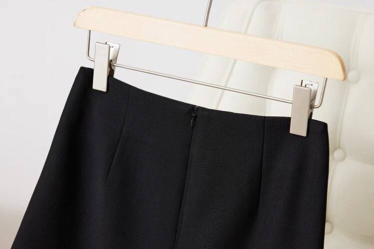 Chân váy vest nữ dáng lửng cạp cao ống đứng xẻ tà sau ôm mông, dài 60 cm / 72 cm — Hồng (60CM), Hồng (72CM), Kaki (72CM), Màu be (60CM) chi tiết 26