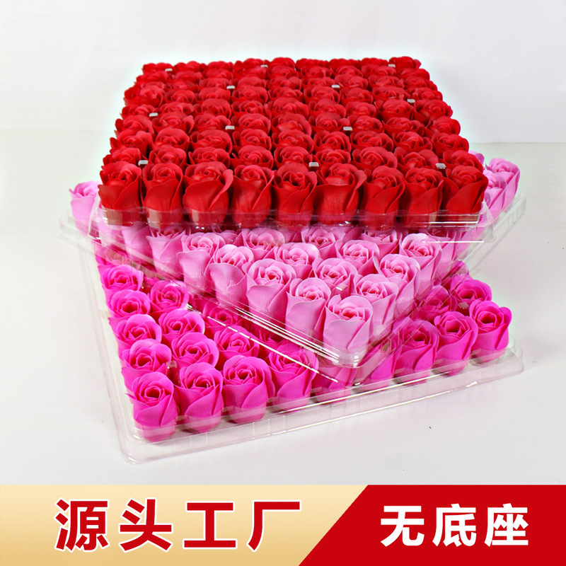 No base flower head 4.0 soap flower flower head soap flower simulation flower hot DIY gift box creative jewelry box with flowers