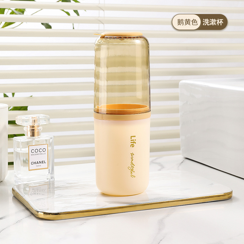 Nuevo viaje enjuague bucal taza cepillo de dientes taza conveniente viaje taza de lavado traje simple cepillo de dientes taza de almacenamiento traje de viaje de negocios