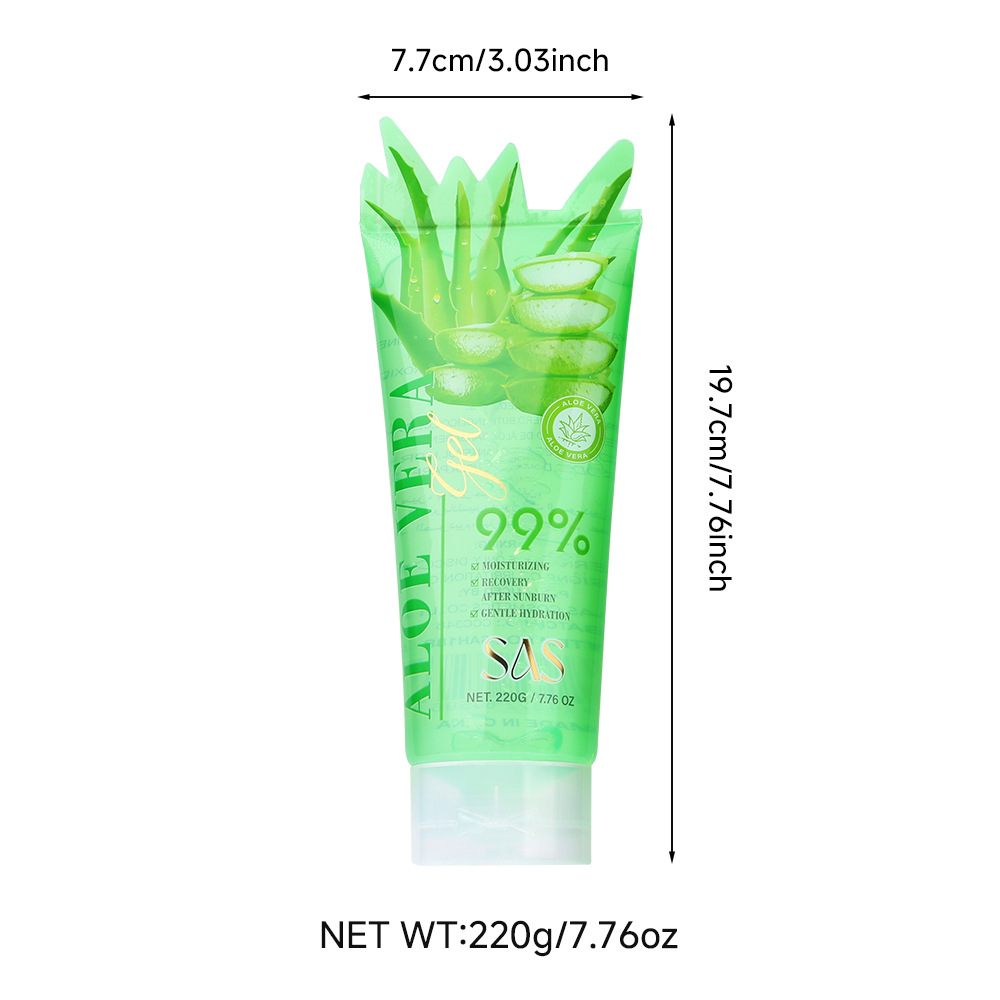 SAS transfronterizo aloe vera limpieza profunda gel exfoliante suave limpieza facial al por mayor gel de aloe vera SAH188