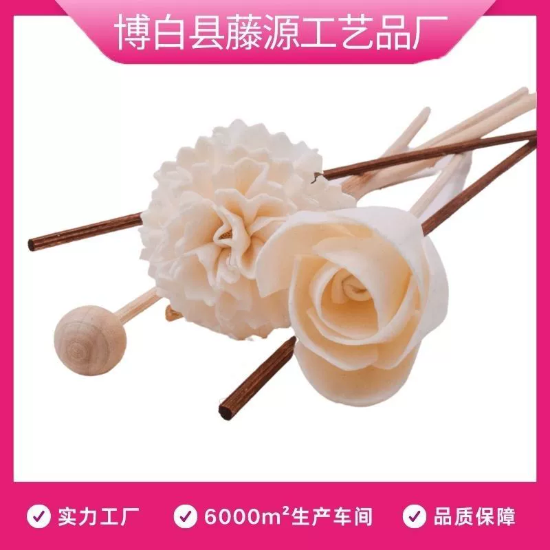 Bobai Tengyuan Сухие цветы Бумажные розы деревянные бусы летучие аксессуары цветы