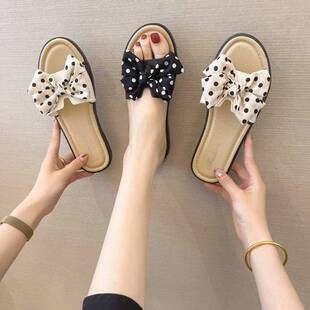 A Women's Slippers New Summer K-Style Ins Flower Butterfly Net Infrared Wear Non-Slip Soft Bottom Beach Women's Shoes Dropshipping