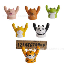 木制手工雕刻彩绘汽车手机电话停车号码牌可爱摆件挪车牌车用装饰