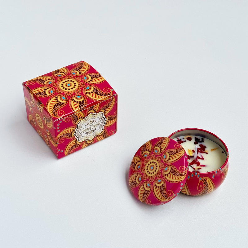 ¿Cara de soja transfronteriza con cera seca de flores? Regalos de cumpleaños de boda flores de flores de vela aromática