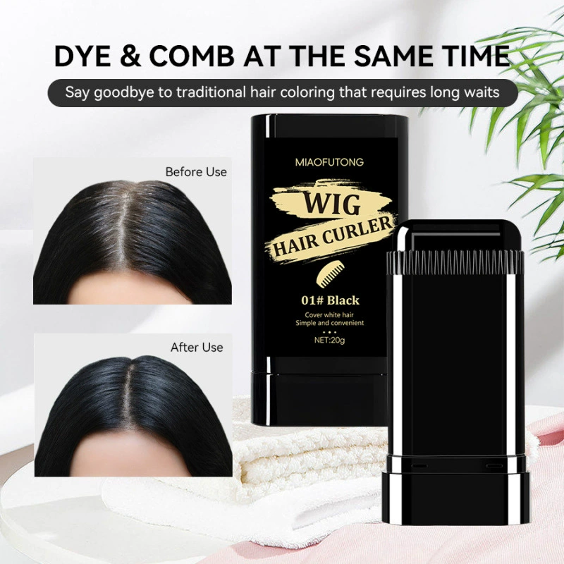 Трансграничная бестселлерная ручка для краски для волос, одноразовое естественное покрытие седых волос, водонепроницаемость, быстросохнущая, не повреждает волосы, экстренное восполнение цвета, уход за волосами