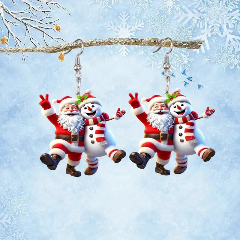cartoon atmospheric earrings for elderly