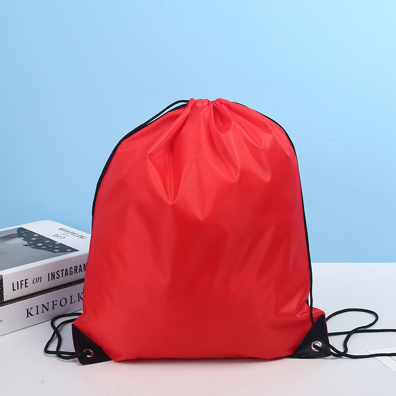 Bolsos de poliéster, mochila de Maratón de baloncesto al aire libre, bolsa de recogida de cuerda de tela de Oxford personalizada