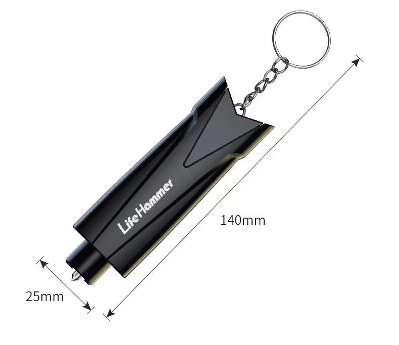 Window-Breaking Tool, Car Window Breaker with Cutter, Safety Hammer, In-Car Life-Saving Glass Escape Tool, Multifunctional Car Window Device