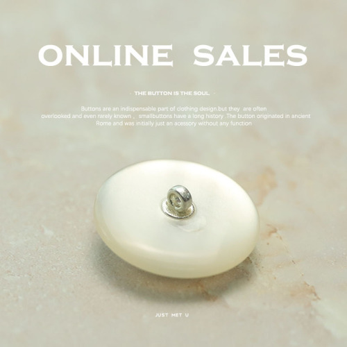 [Yisen] Xiaoxiang socialite style resin eyes pearlescent buttons suit jacket sweater buttons fur coat buttons