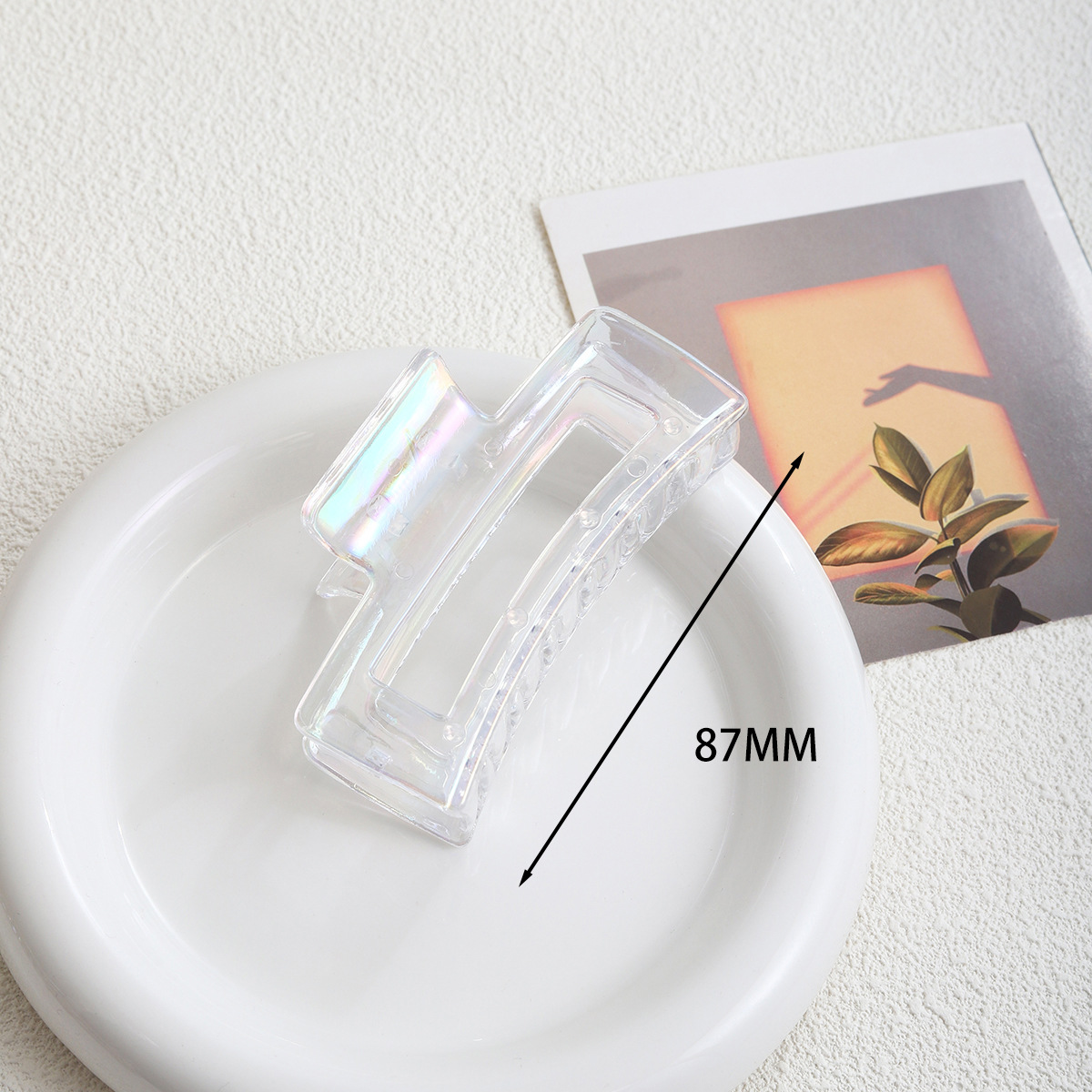 Square electroplated mermaid color gripper 8.5cm