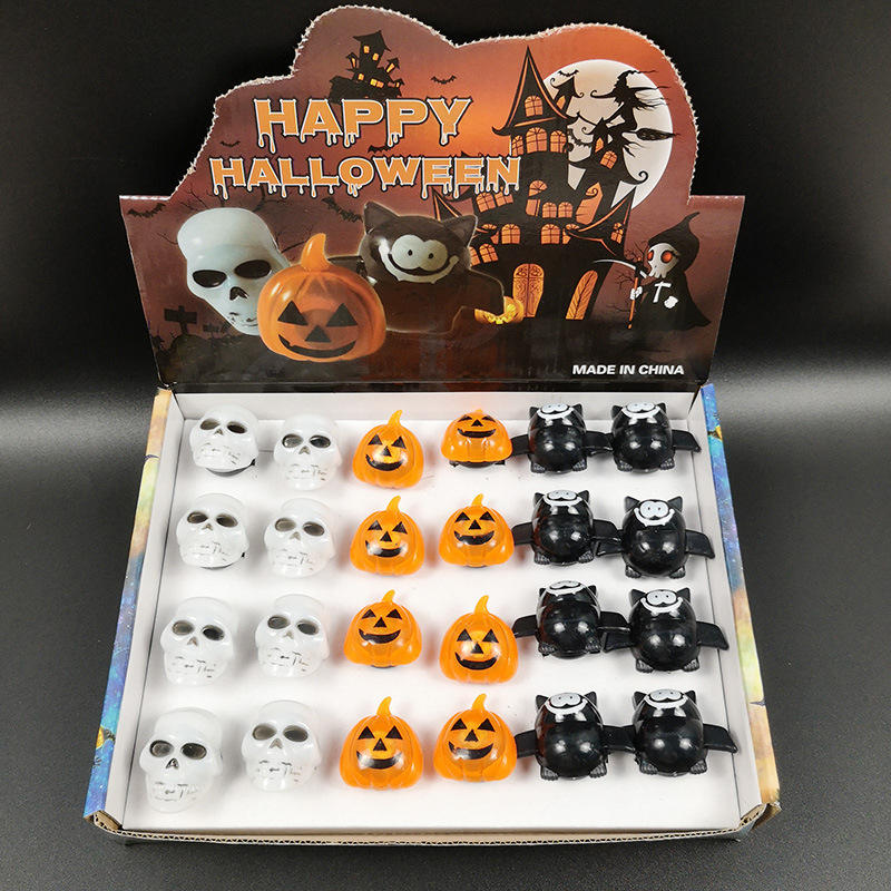 Children's plastic pumpkin lantern, ring, toy, halloween