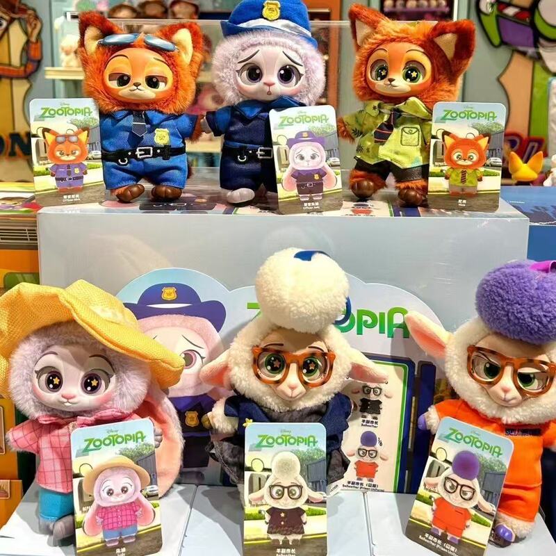 疯狂动物城全系列6款搪胶毛绒玩偶潮玩盲盒公仔挂件背包挂饰批发|undefined