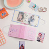 Cartoon photoalbum for elementary school students, card book, storage system, Korean style, tear-off sheet, 1inch, 2inch, 3inch