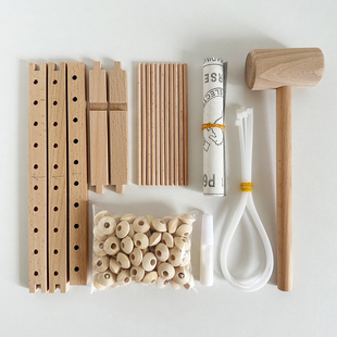 Handmade abacus diy material bag primary school carpentry manual class school research activities making abacus labor skill class