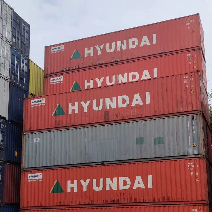 Высокопрочные несущие подержанные морские контейнеры, длина 6 метров, 12 метров, аренда и продажа, большое количество склада