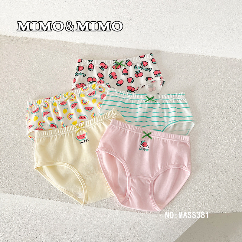 MIMO triangle daughter's underwear class A cute cartoon pure cotton baby underwear factory direct 5 MIMO triangle daughter's underwear class A cute cartoon pure cotton baby underwear factory direct 5