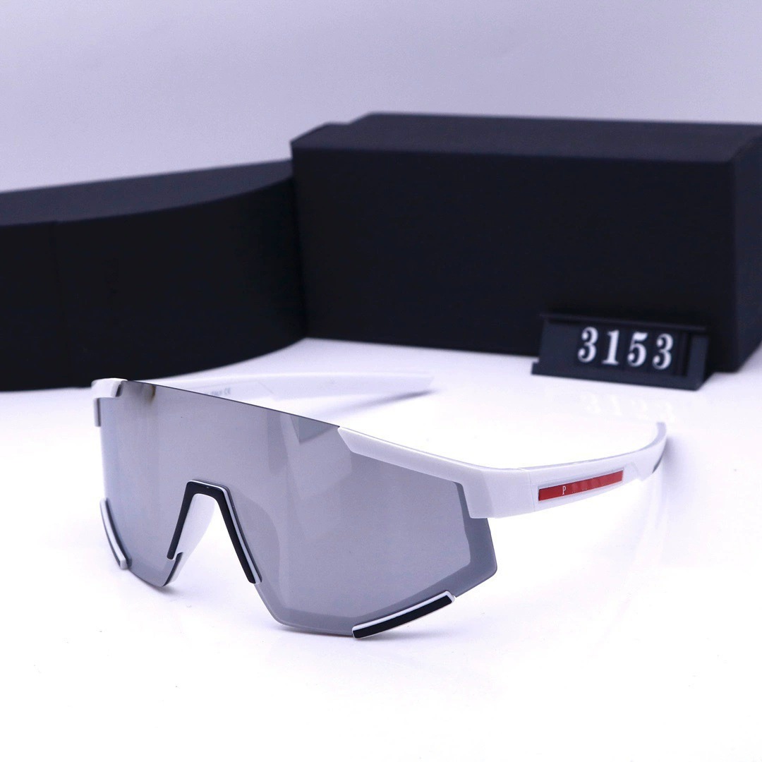 2025 Internet Celebrity P Family Cycling Pilot Goggles One-Piece Large Frame Outdoor Sports Colorful Sunglasses Cross-Border Wholesale
