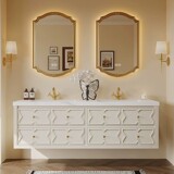 Французский ретро-дубовый шкаф комбинированный напольный напольный шкаф для раковины раковина раковина