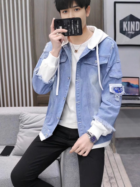 Spring denim demi-season baseball universal casual jacket