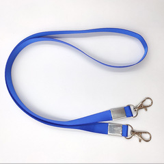 Polyester webbing nylon tag hanging rope work certificate double head buckle bag buckle double hook nylon webbing hanging rope 